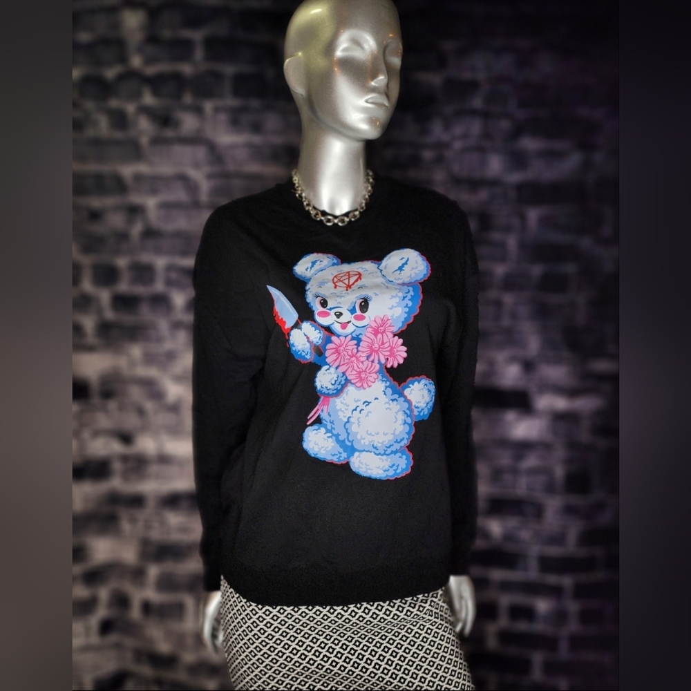 Medium Black Friday Killer Bear Sweatshirt - Picture 5 of 5